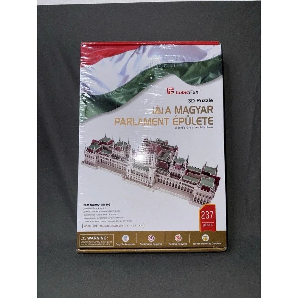 Brand New Cubic Fun 3D Puzzle Hungarian Parliament Building NIB 237 PCS Sealed
